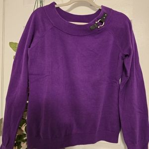 Lauren Ralph Lauren Purple sweater Womens Size PL